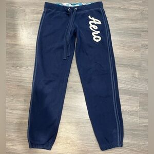 Aeropostale Y2K Blue Plaid Lined Sweatpants
